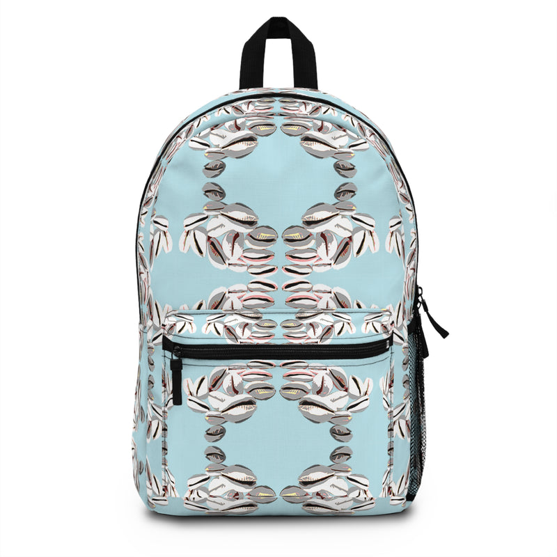 Truth Speaking Is wealth Backpack — Cowrie Shell Print School Bag