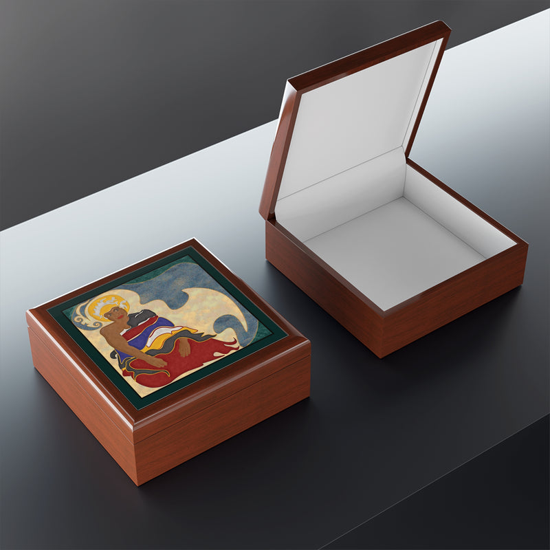 Queen Mother Jewelry Box | Black Women's Empowerment Decor