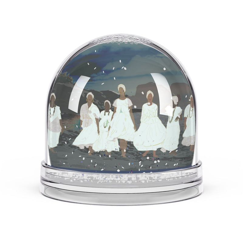 The Gathering Snow Globe — Ethereal Spiritual Keepsake