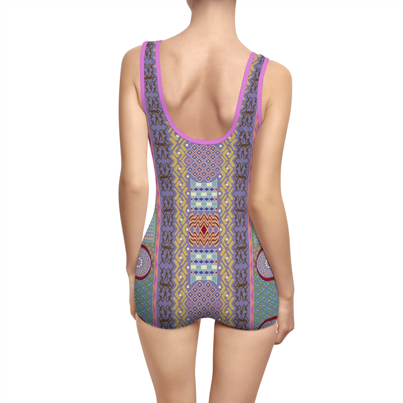 Jamii Gender Neutral Swimsuit – Geometric Abstract