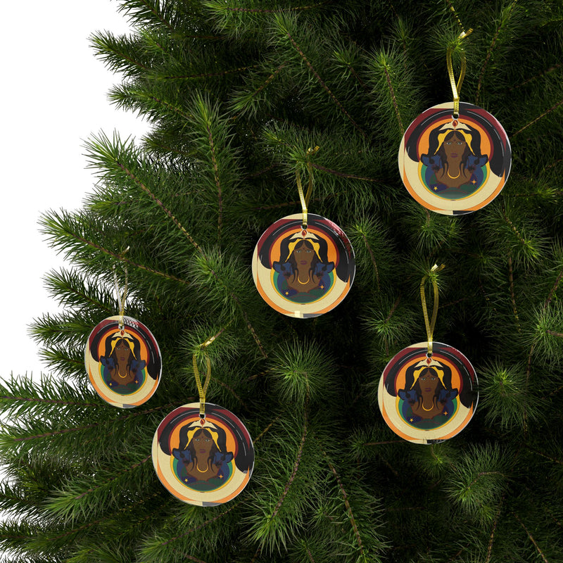 Spirit Mama Glass Ornament | Black Queer Home Decor