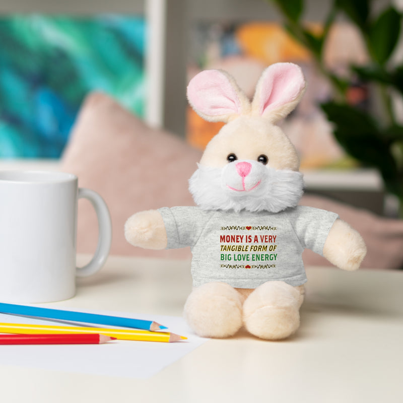 Money Is A Tangible Form Of Love Energy Stuffed Animal | Black Queer Affirmation