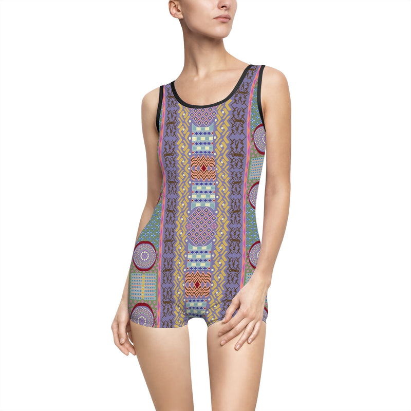 Jamii Gender Neutral Swimsuit – Geometric Abstract