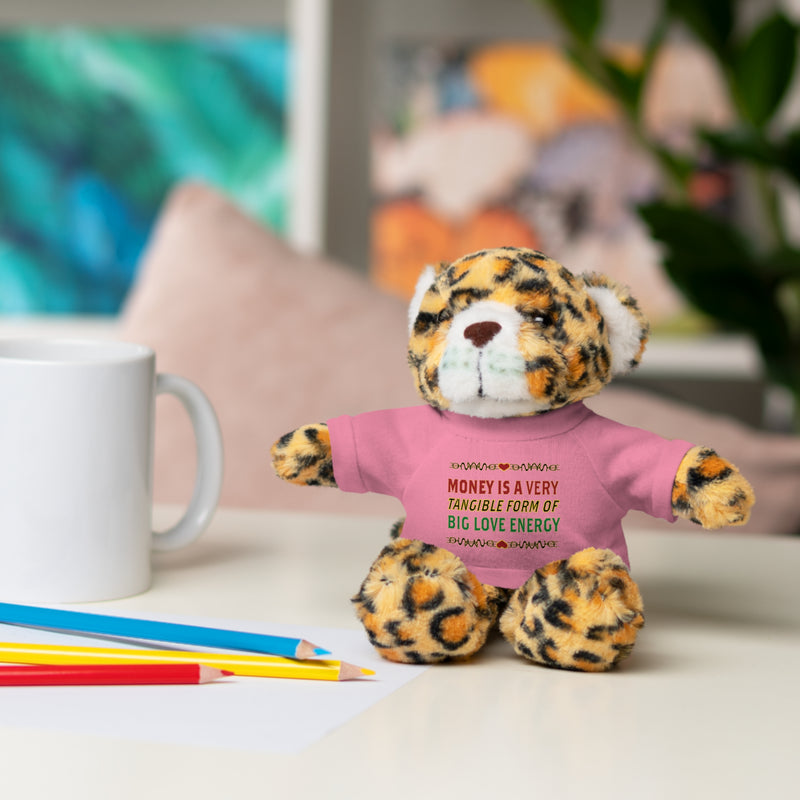 Money Is A Tangible Form Of Love Energy Stuffed Animal | Black Queer Affirmation