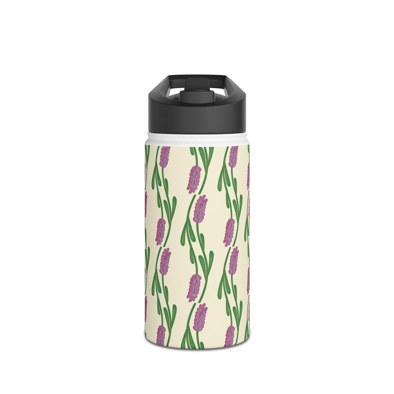 A Touch Of Lavender Stainless Steel Slender Water Bottle