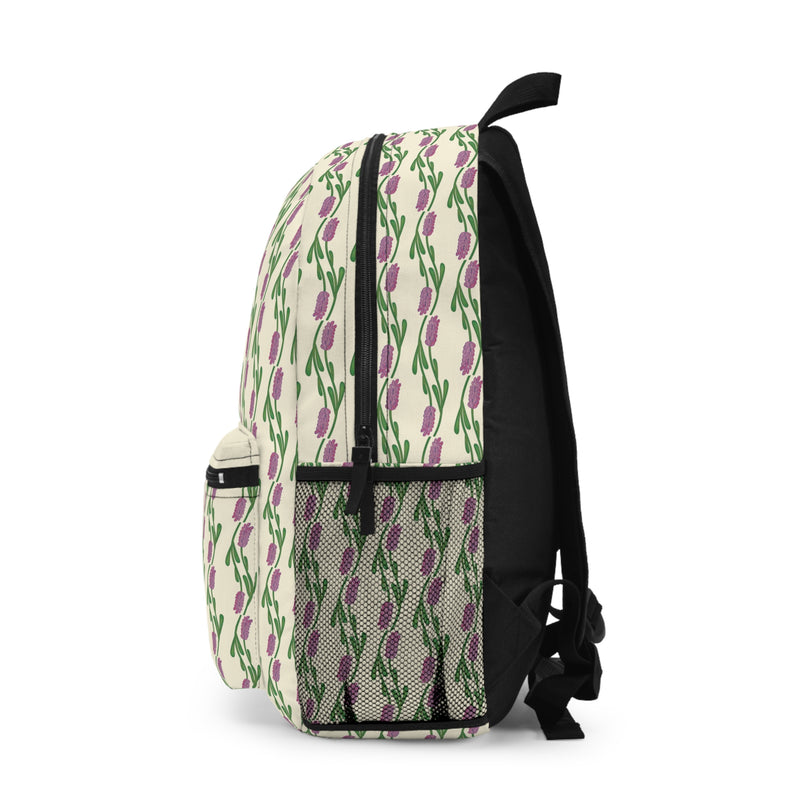 A Touch Of Lavender Backpack – Vintage Pink & Green Lavender Print