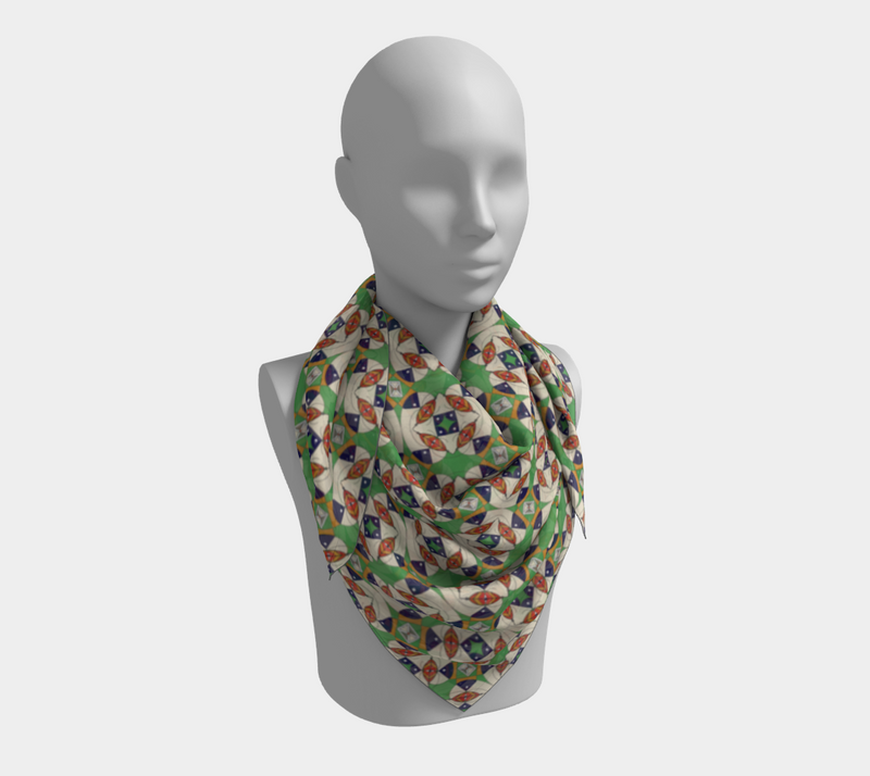 Umoja Square Silk Scarf | Black Unity & Pride