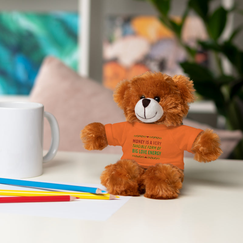 Money Is A Tangible Form Of Love Energy Stuffed Animal | Black Queer Affirmation