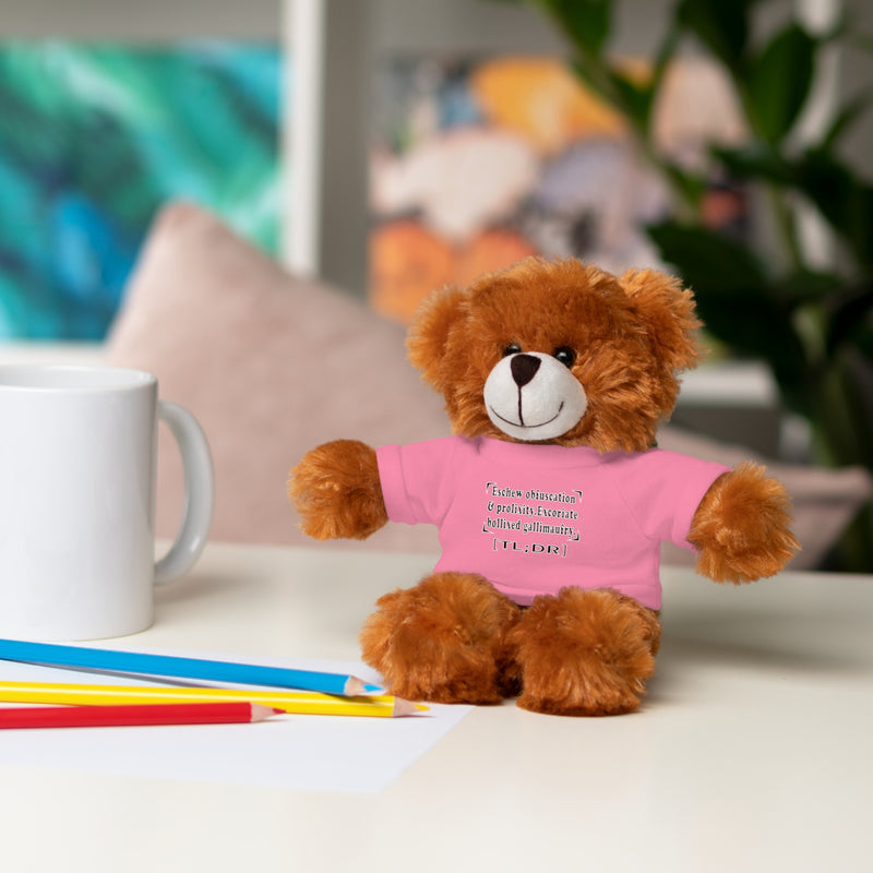 Eschew Obfuscation Stuffed Animal | Queer Affirmation Plushie
