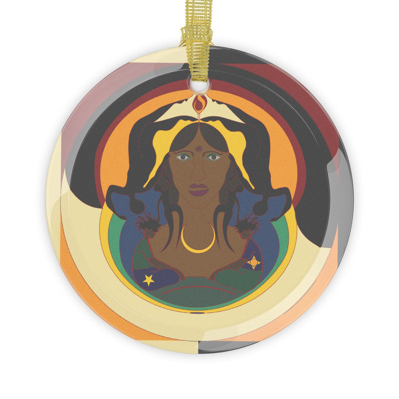 Spirit Mama Glass Ornament | Black Queer Home Decor