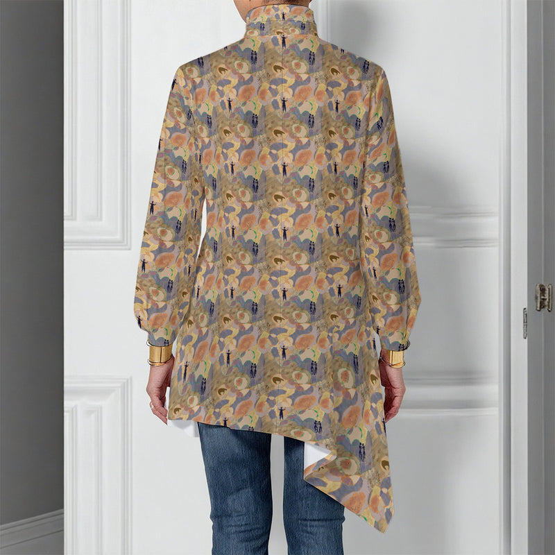 Cave Dream Asymmetrical Turtleneck Shirt