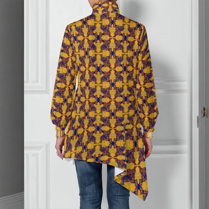 Hot Wata Asymmetrical Turtleneck Shirt