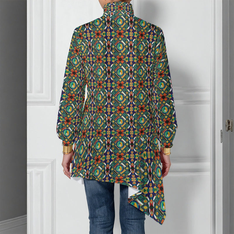 Morrison's Center Asymmetrical Turtleneck Shirt