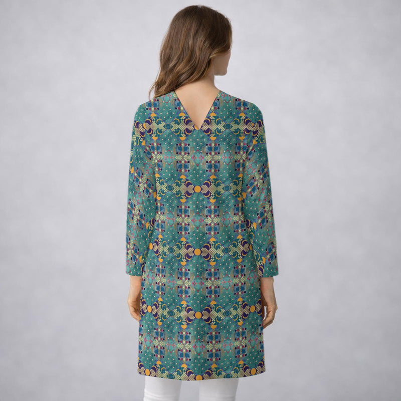 Aqua De Luna Mid‑Length Duster