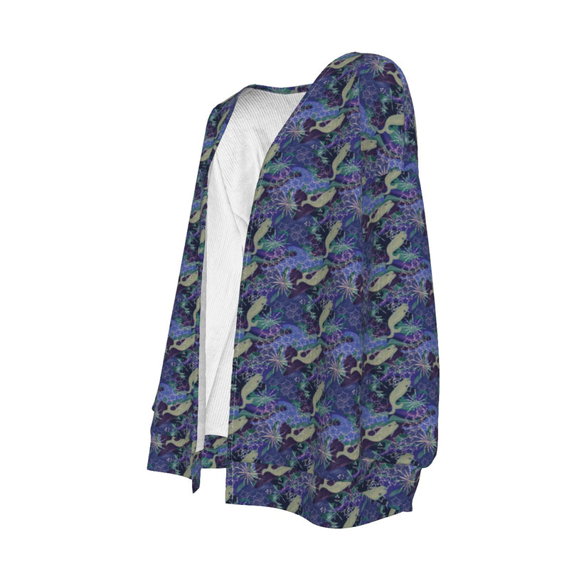 Space Whales & Snowflakes Cardigan