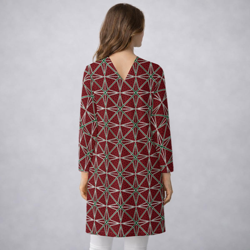 Break A Watermelon Mid‑Length Duster