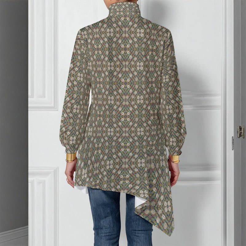 Open & Shut Asymmetrical Turtleneck Shirt
