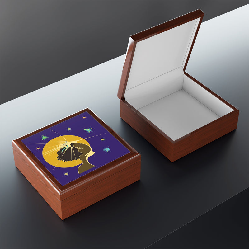 Moon Maiden Jewelry Box | Black Queer Art Decor