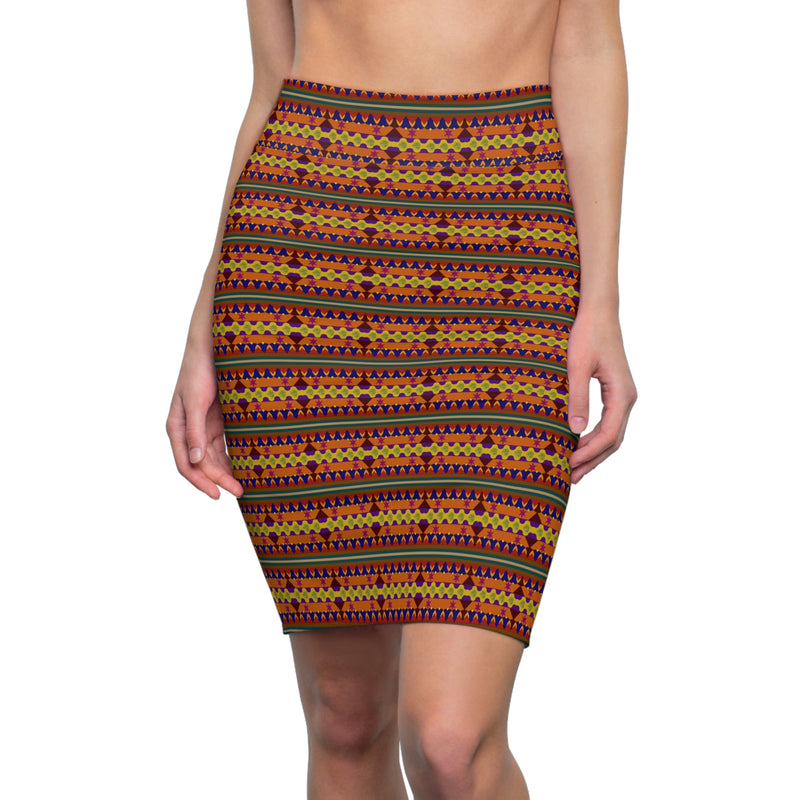 Kujichagulia Pencil Skirt | Black Self-Determination Art