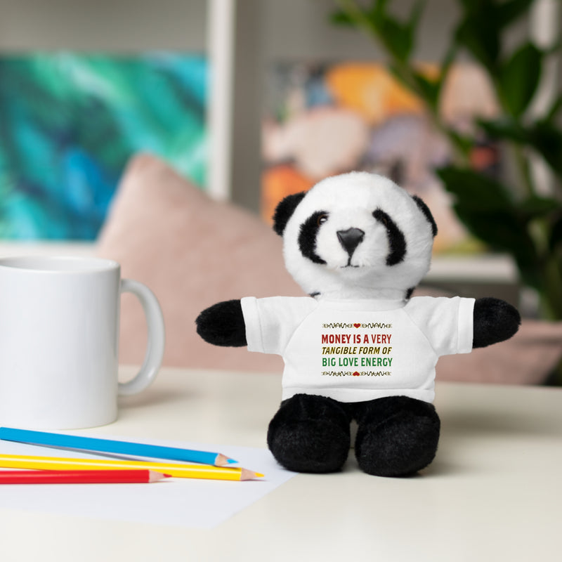 Money Is A Tangible Form Of Love Energy Stuffed Animal | Black Queer Affirmation