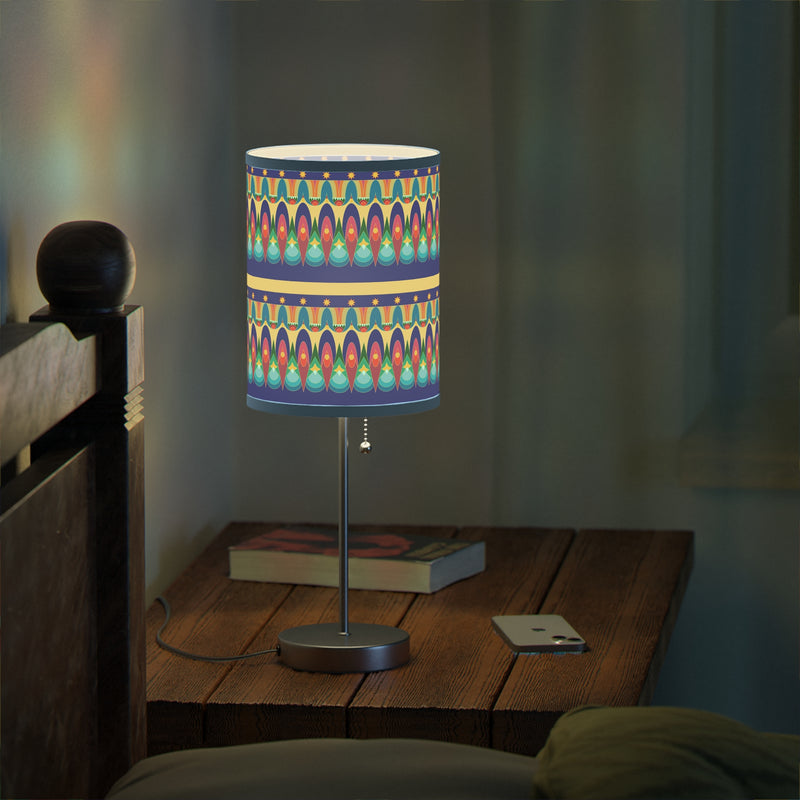 Our Sacred Temples Lamp on a Stand | Afrocentric Home Decor