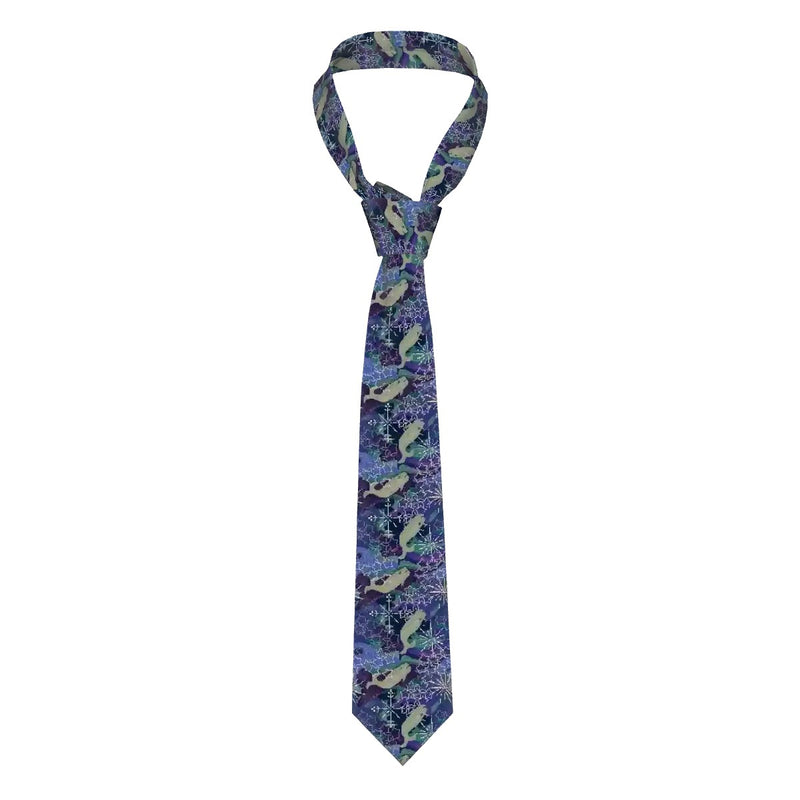 Space Whales & Snowflakes Necktie