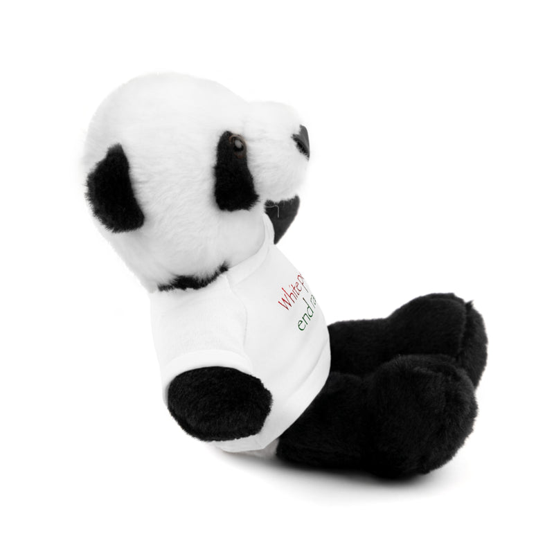 White People End Racism Plushie | Anti-Racism Allyship
