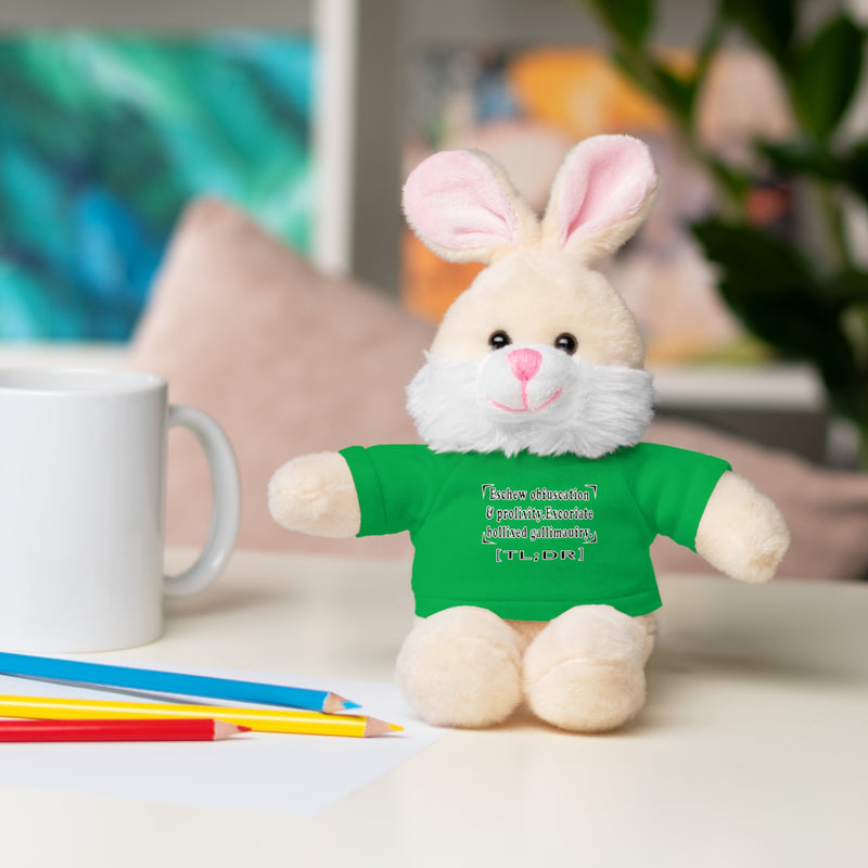 Eschew Obfuscation Stuffed Animal | Queer Affirmation Plushie