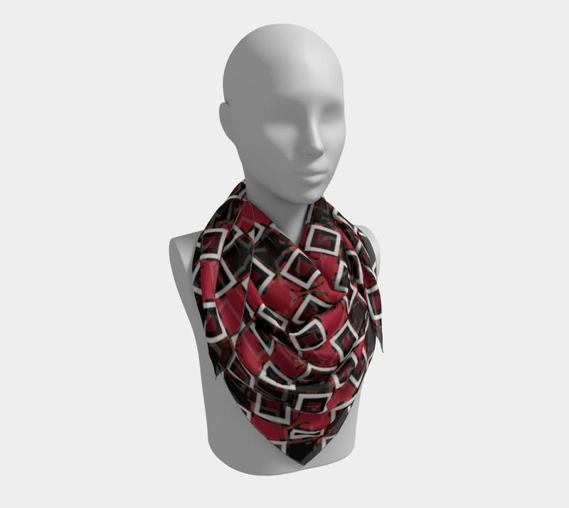 Garabato Pathways Square Silk Scarf | Afrocentric Fashion