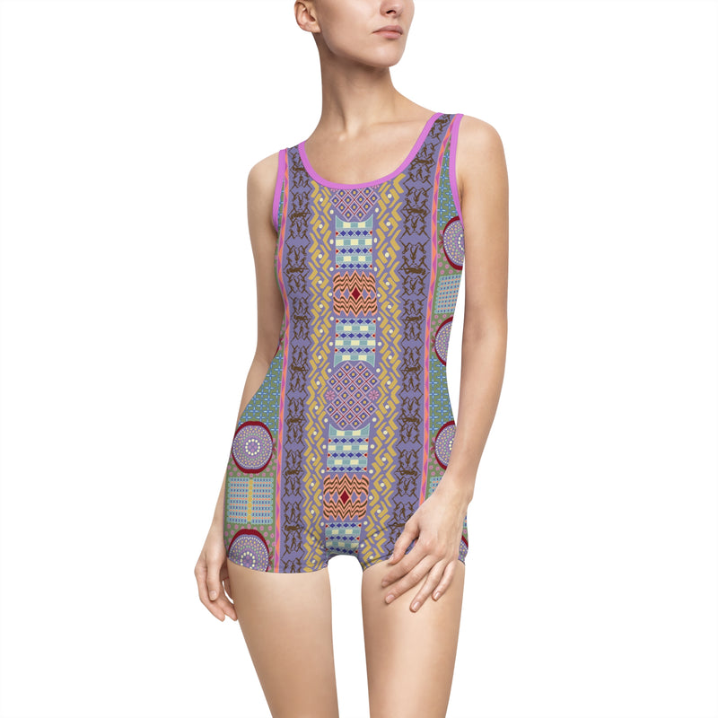 Jamii Gender Neutral Swimsuit – Geometric Abstract