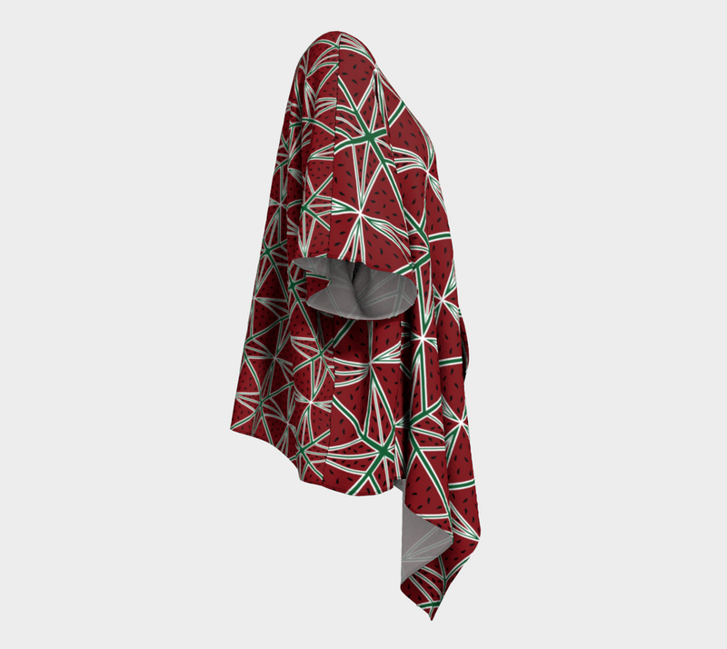 Break A Watermelon, Feed Many Draped Kimono | Black Queer Art