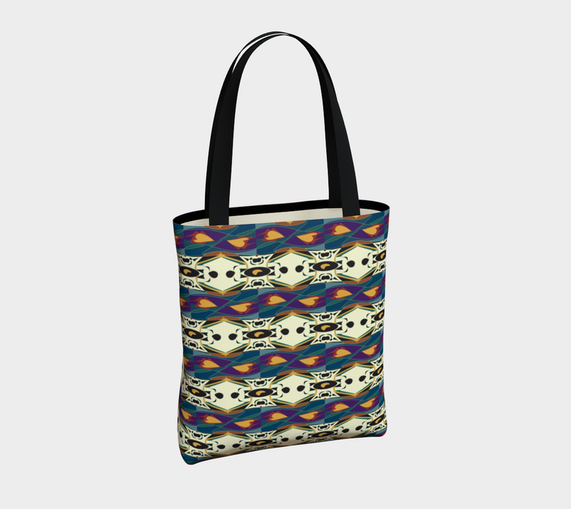 Spider Granma's Love Village Tote Bag | Black Family Heritage