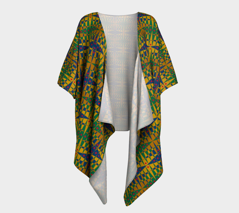 Pitti Pat To Market Draped Kimono | Black Joy Fashion