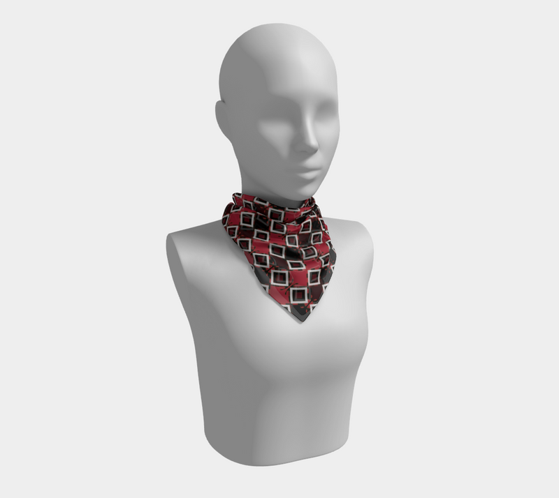 Garabato Pathways Square Silk Scarf | Afrocentric Fashion