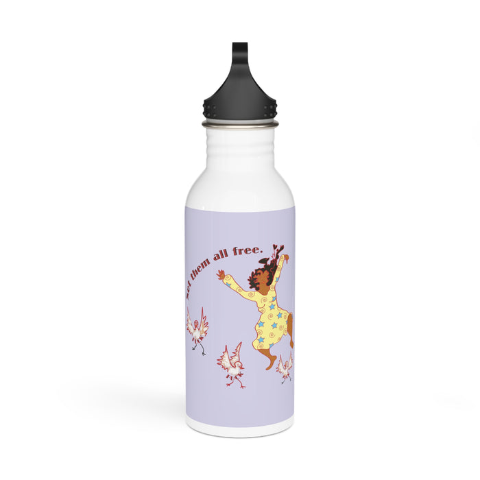 Set Em All Free Stainless Steel Water Bottle