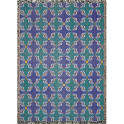 Ibu Agana Pathways Woven Blanket | Afrocentric Home Decor