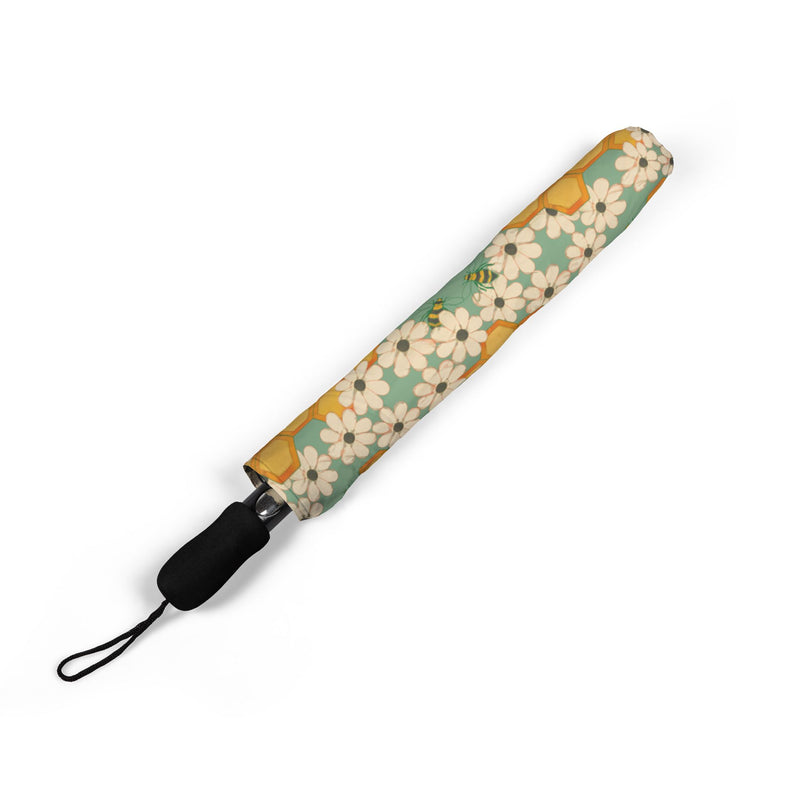 Success's Sweet Sting Foldable Floral Umbrella — Black Eyed Susan Semi-Automatic Compact Umbrella