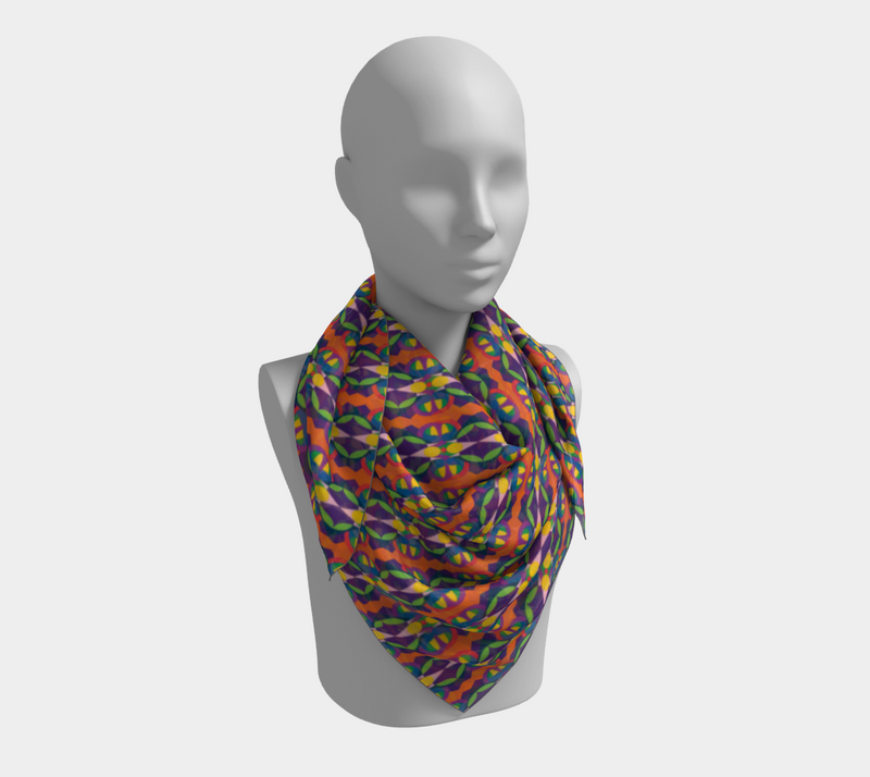 Carnival Butterfly Baby Square Silk Scarf | Black Baby Pride