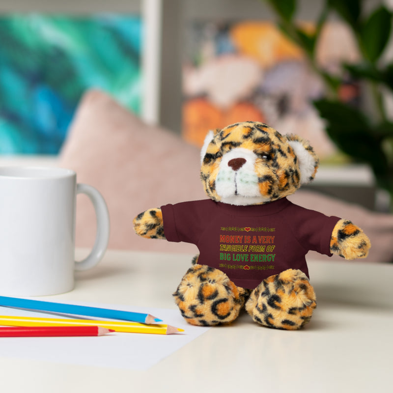 Money Is A Tangible Form Of Love Energy Stuffed Animal | Black Queer Affirmation