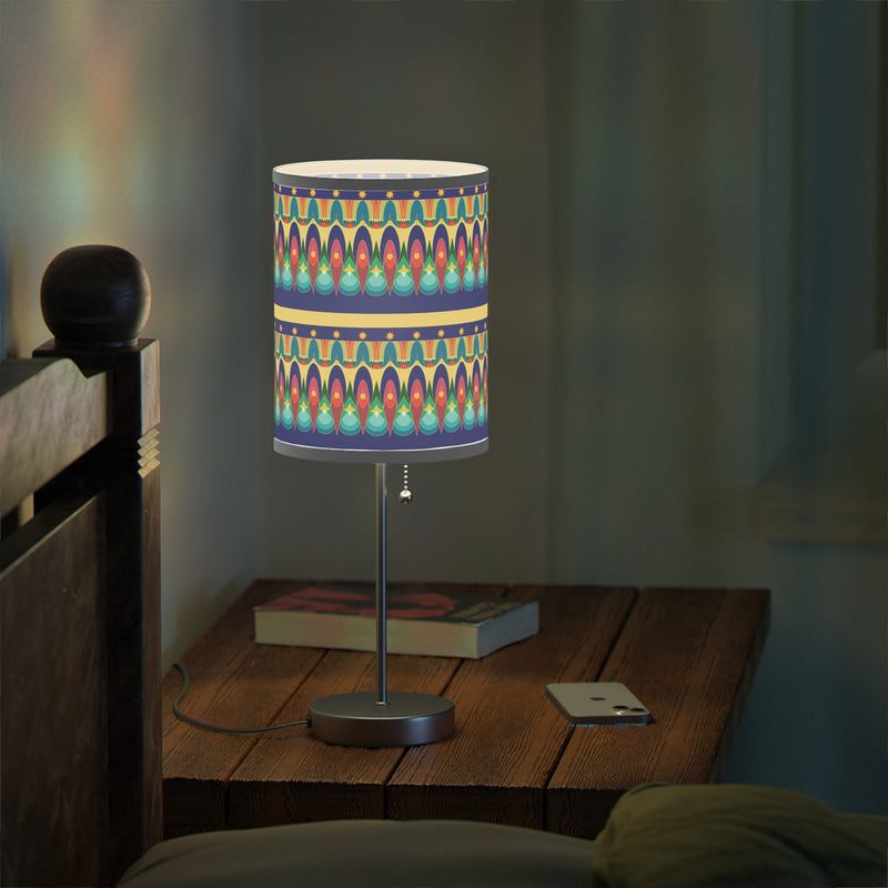 Our Sacred Temples Lamp on a Stand | Afrocentric Home Decor