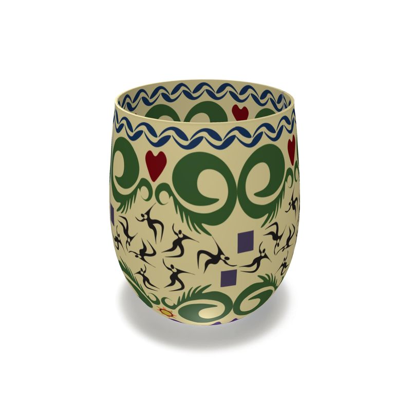 Cave Songs Water Glass | Afrocentric Art & Black Pride