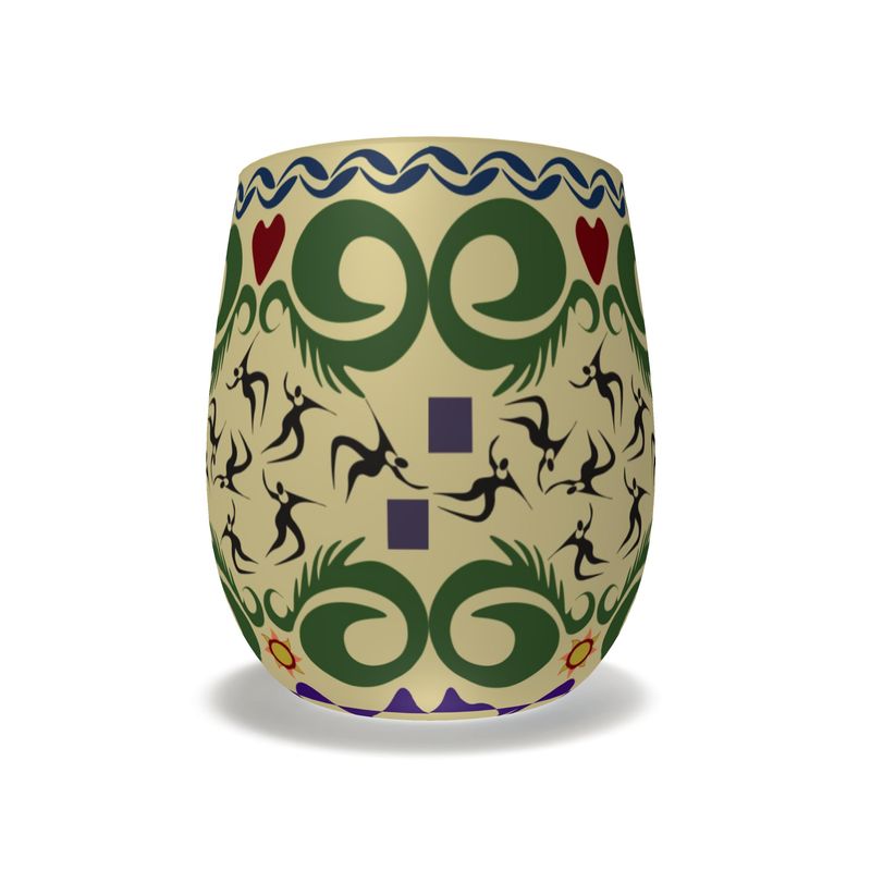 Cave Songs Water Glass | Afrocentric Art & Black Pride