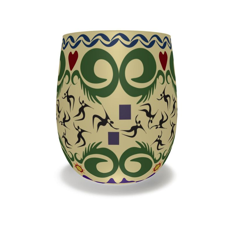 Cave Songs Water Glass | Afrocentric Art & Black Pride