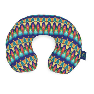 Our Sacred Temples Neck Pillow | Afrocentric Travel Decor