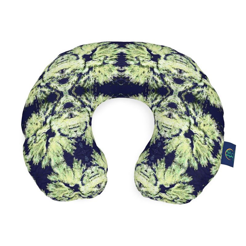 Lovin Lichen Neck Pillow | Black Botanical Art