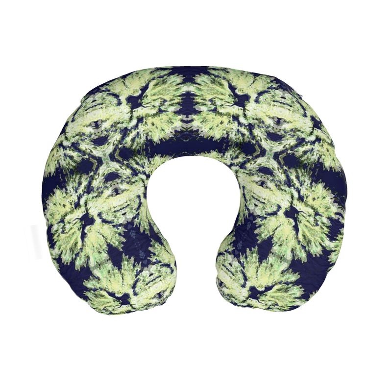 Lovin Lichen Neck Pillow | Black Botanical Art