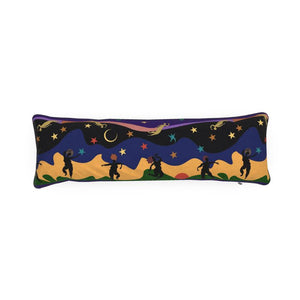 Autumn Dancers Bolster Cushion | Black Queer Art