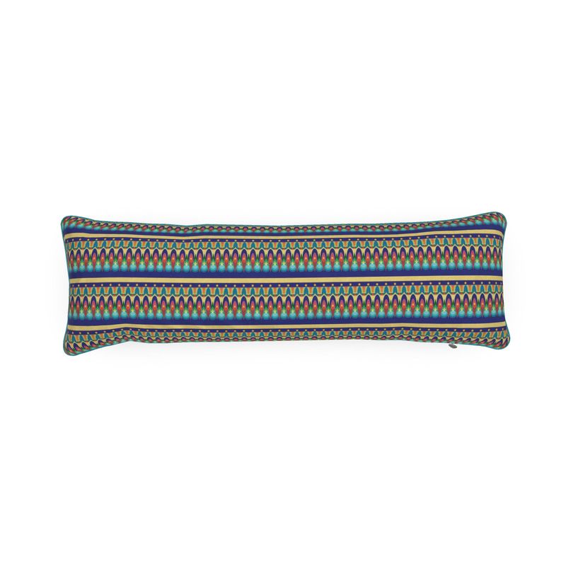 Our Sacred Temples Bolster Cushion | Afrocentric Spirituality Decor