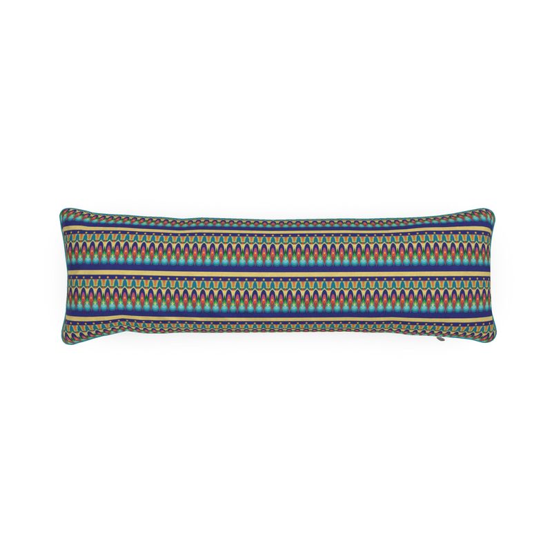 Our Sacred Temples Bolster Cushion | Afrocentric Spirituality Decor