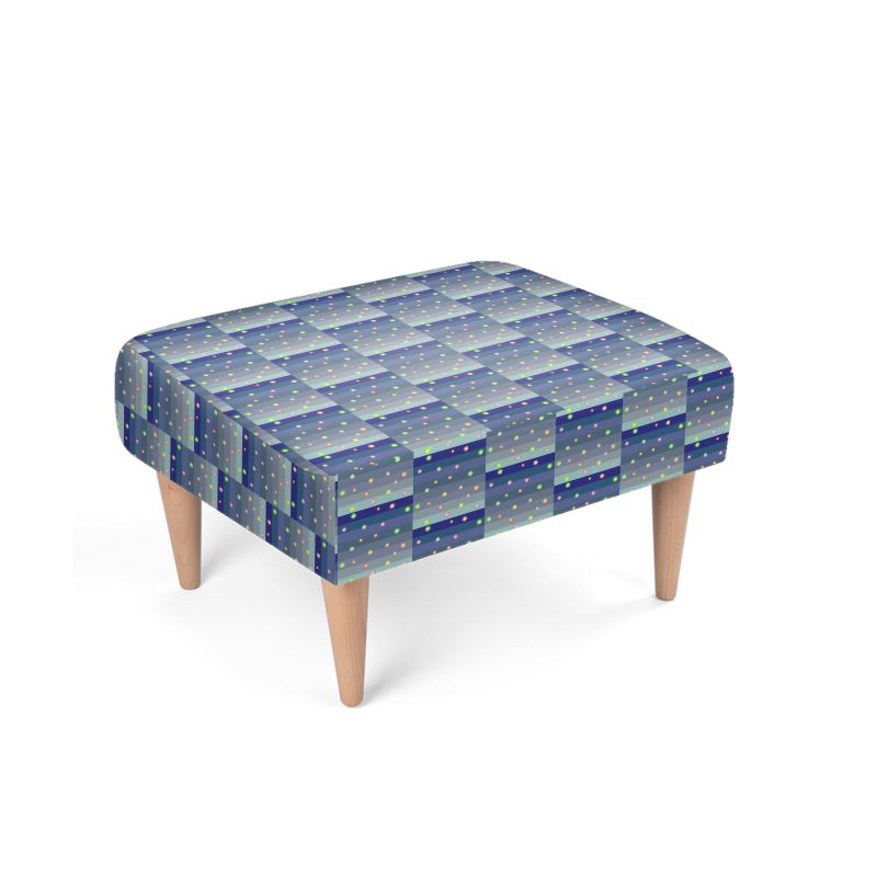 Winter Star Basket Footstool | Black & Queer Home Decor